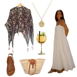 Bohemian Patterned wrap with Tassels